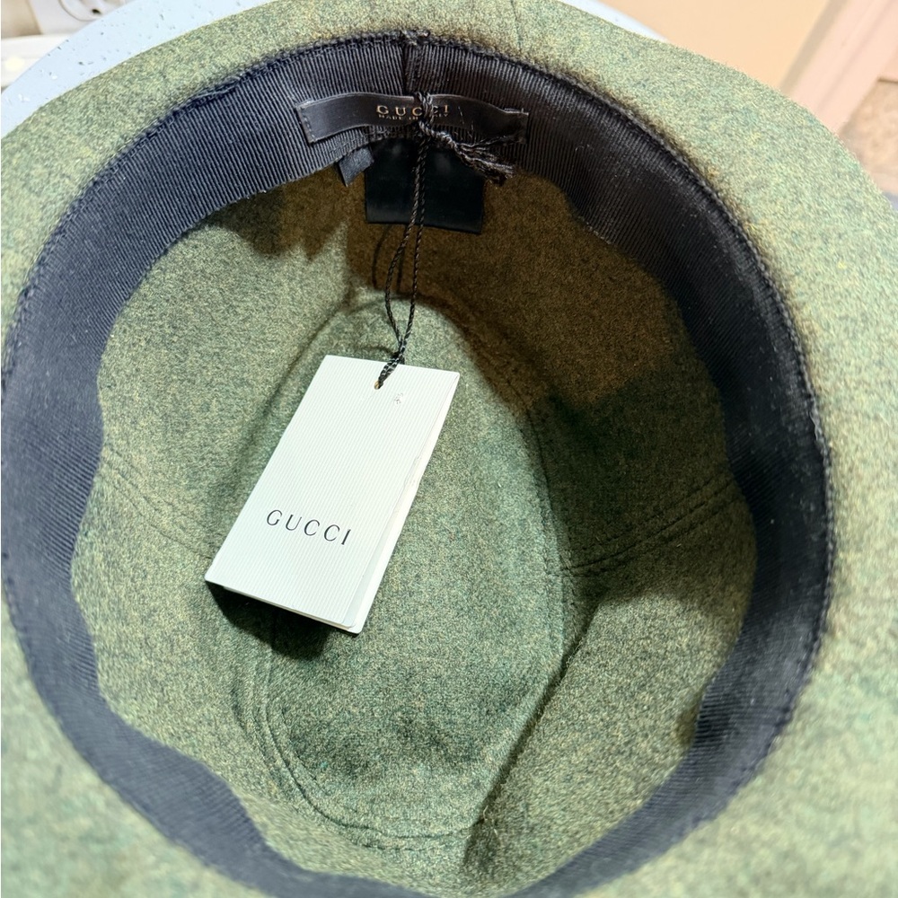Gucci Blue and Green Plaid Hat - Picture 5 of 5